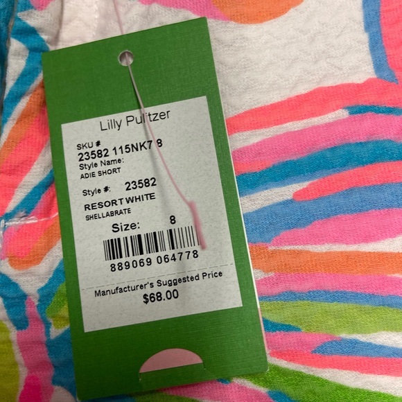 Lilly Pulitzer NWOT Adie shorts Shellabrate size 8 - Picture 3 of 8